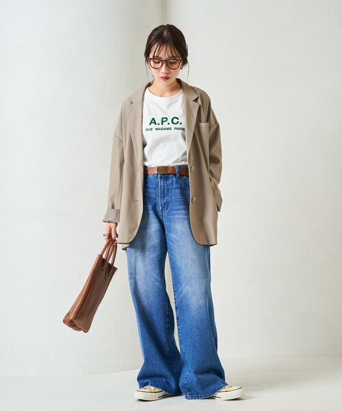 限定展開 ワイド ストレート デニム（デニムパンツ）｜FREAK'S STORE（フリークスストア）