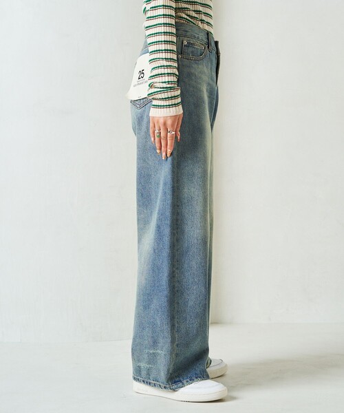 限定展開 ワイド ストレート デニム（デニムパンツ）｜FREAK'S STORE（フリークスストア）
