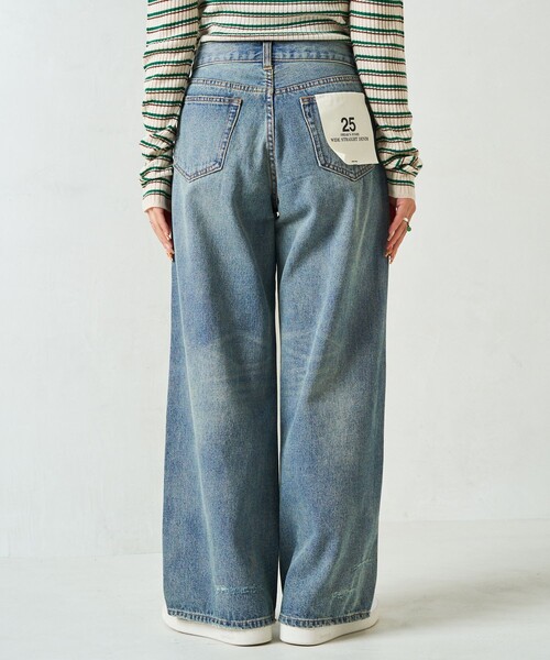 限定展開 ワイド ストレート デニム（デニムパンツ）｜FREAK'S STORE（フリークスストア）