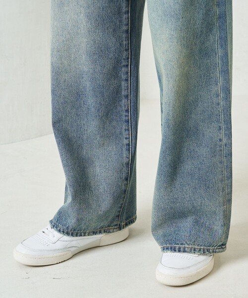 限定展開 ワイド ストレート デニム（デニムパンツ）｜FREAK'S STORE（フリークスストア）