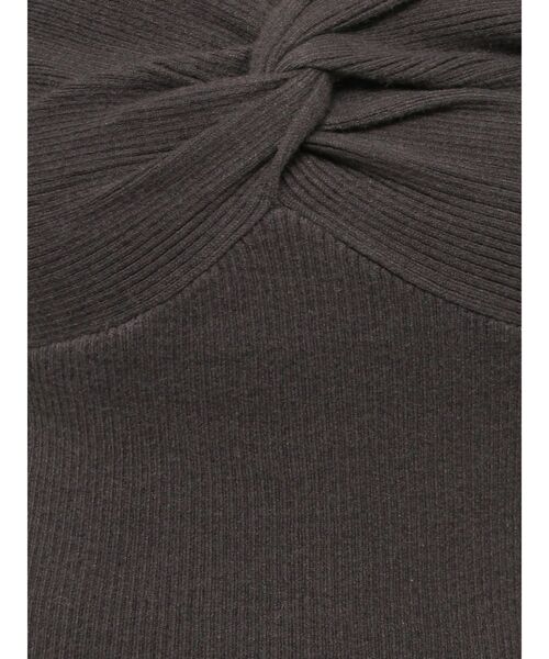 dazzlin（ダズリン）の「フロントツイストリボンニットトップス（ニット/セーター・レディース・アイボリー/チャコールグレー/ブラック/レッド/パープル・FREE）」の16枚目の写真