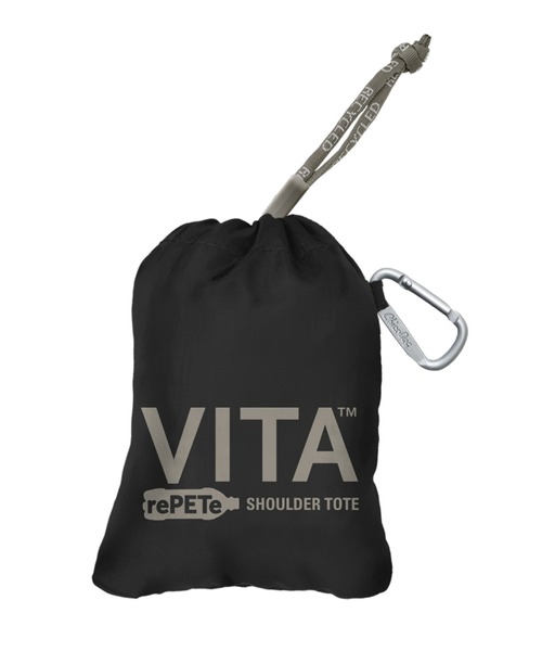ChicoBag(チコバッグ)の「ChicoBag/チコバッグ Vita rePETe/ヴィータ(エコバッグ/サブバッグ・レディース・グレー/ブラック/セージグリーン・FREE)」の5枚目の写真