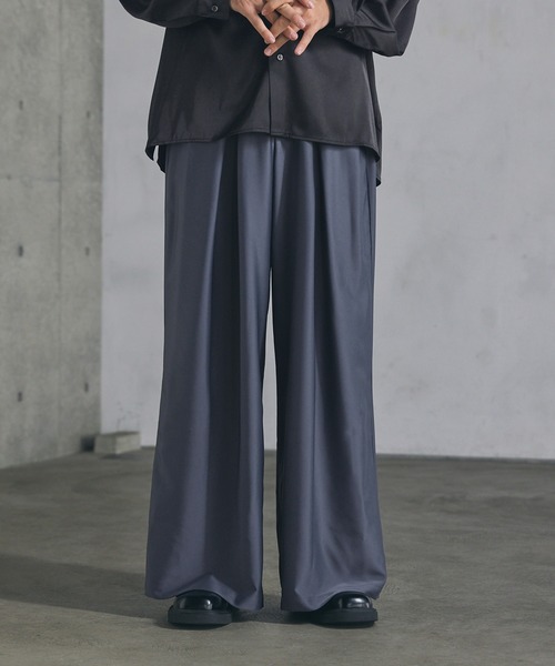 hype kyoto スタッズ　バギースラックス セール】【新色追加】Studs Design Baggy Slacks/ スタッズ