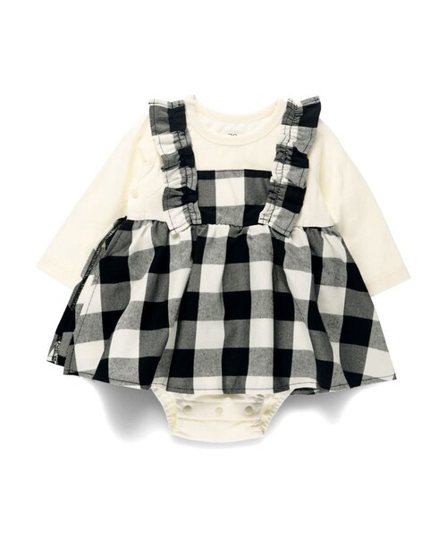 ベビー/おそろい】チェック柄カバーオール（ロンパース）｜branshes