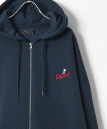 ZIP FIVE（ジップファイブ）の「【ZIP FIVE】 アソート ワンポイント 刺繍 長袖 ジップパーカー / 動物（パーカー）」