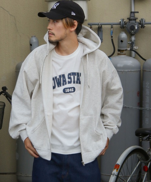 ZIP FIVE（ジップファイブ）の「【ZIP FIVE】 アソート ワンポイント 刺繍 長袖 ジップパーカー / 動物（パーカー・メンズ・ブラック/ホワイト系/アイボリー/ホワイト系1/グレー系2/グレー系3/ホワイト系2/アイボリー系2/グレー系4/グレー系5/杢グレー/ダークグリーン/ブルー/アイボリー系/グレー系/ネイビー系/ブラック系2/ネイビー系2/ブルー系2/オートミール/チャコール/ネイビー/ブラック系/ブルー系/ダークグリーン系1/ブルー系1/ダークグリーン系2/ホワイト/グレー系1/ダークグリーン系/アイボリー系1/ブラック系1/ネイビー系1・MEDIUM/LARGE/X-LARGE）」の18枚目の写真