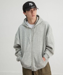 ZIP FIVE（ジップファイブ）の「【ZIP FIVE】 アソート ワンポイント 刺繍 長袖 ジップパーカー / 動物（パーカー）」