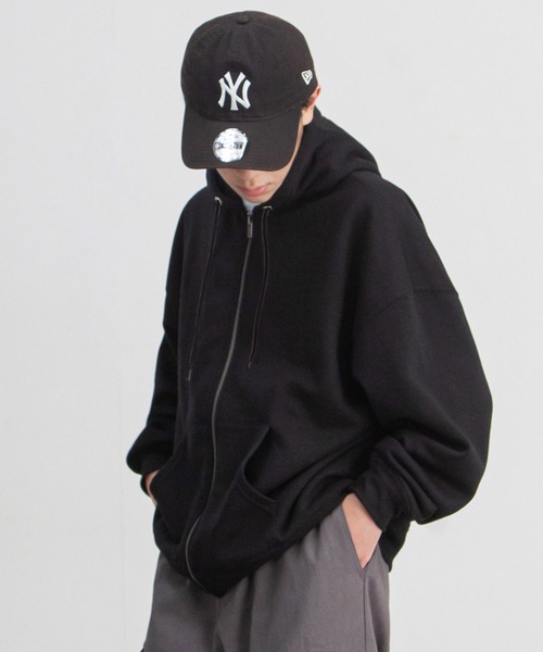 ZIP FIVE】 アソート ワンポイント 刺繍 長袖 ジップパーカー / 動物