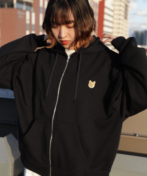 セール】【ZIP FIVE】 アソート ワンポイント 刺繍 長袖 ジップ