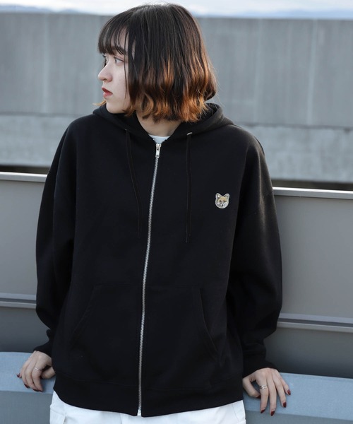 バーバリーブルーレーベル ジャンパー ジップアップブルゾン ホース刺繍 フード カスタム刺繍ペットポートレートパーカージップアップパーカー