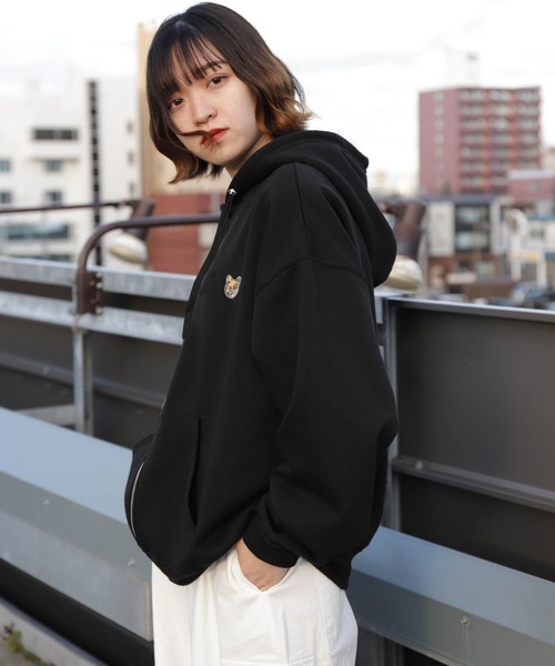 セール】【ZIP FIVE】 アソート ワンポイント 刺繍 長袖 ジップ