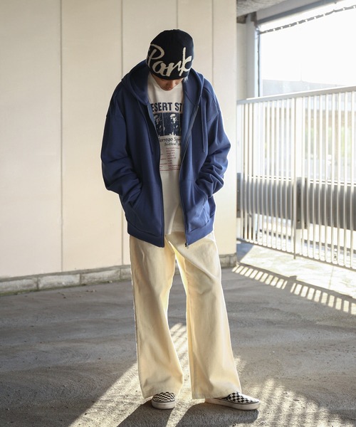 SALE】ボリューム5分袖クロップド前ZIPパーカー - 12Twelve