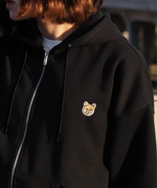 セール】【ZIP FIVE】 アソート ワンポイント 刺繍 長袖 ジップ