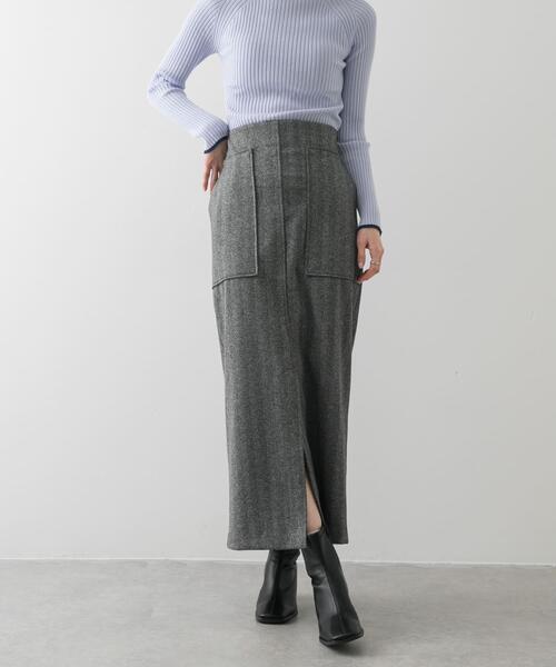 SENSE OF PLACE by URBAN RESEARCH（センスオブプレイスバイアーバンリサーチ）の「ジャージーメルトンアウトポケットスカート（スカート・レディース・ベージュ系その他/ブラウン系その他/ブラック系その他・SMALL/LARGE/X-SMALL/MEDIUM/TALL）」の5枚目の写真