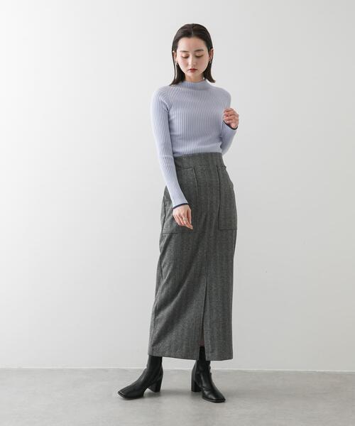 SENSE OF PLACE by URBAN RESEARCH（センスオブプレイスバイアーバンリサーチ）の「ジャージーメルトンアウトポケットスカート（スカート・レディース・ベージュ系その他/ブラウン系その他/ブラック系その他・SMALL/LARGE/X-SMALL/MEDIUM/TALL）」の7枚目の写真