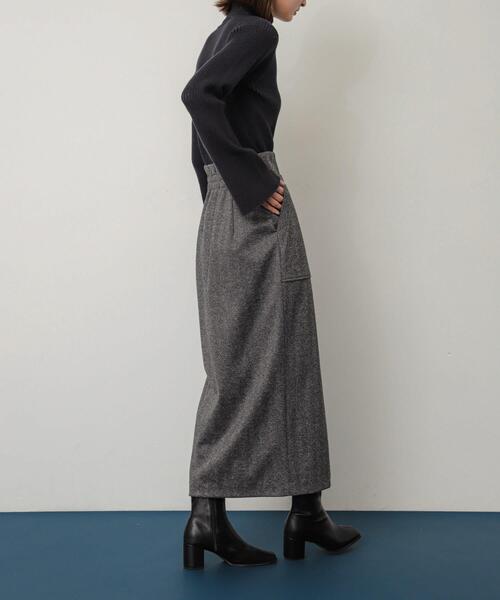 SENSE OF PLACE by URBAN RESEARCH（センスオブプレイスバイアーバンリサーチ）の「ジャージーメルトンアウトポケットスカート（スカート・レディース・ベージュ系その他/ブラウン系その他/ブラック系その他・SMALL/LARGE/X-SMALL/MEDIUM/TALL）」の11枚目の写真