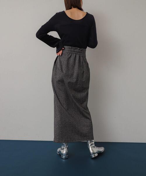 SENSE OF PLACE by URBAN RESEARCH（センスオブプレイスバイアーバンリサーチ）の「ジャージーメルトンアウトポケットスカート（スカート・レディース・ベージュ系その他/ブラウン系その他/ブラック系その他・SMALL/LARGE/X-SMALL/MEDIUM/TALL）」の16枚目の写真