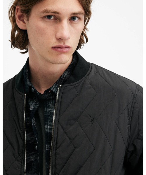 ALLSAINTS（オールセインツ）の「TYK QUILTED REGULAR FIT JACKET | TYK キルティング レギュラー フィット ジャケット（その他アウター・メンズ・ブラック・XS/S/M/L/XL）」の2枚目の写真