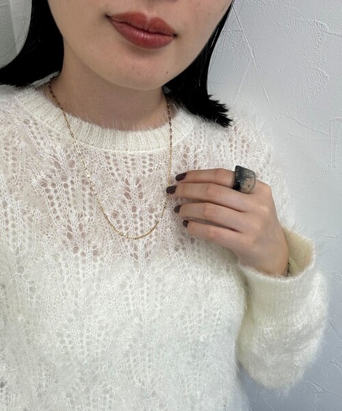 fredy emue（フレディエミュ）の「ステンレスHチェーンネックレス（ネックレス・レディース・ゴールド/シルバー・FREE）」の7枚目の写真