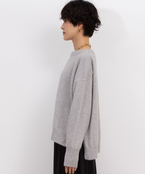 NOLLEY’S(ノーリーズ)の「ウォッシャブルヘアリーニットボートネックプルオーバーニット(ニット/セーター・レディース・ライトグレー/ネイビー/ラベンダー・FREE)」の10枚目の写真