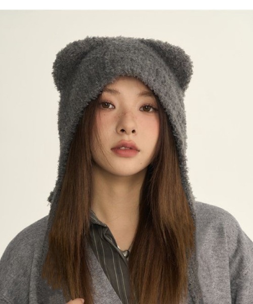 新色追加/熊耳　ニットキャップ