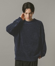 【WEB限定サイズ有】オーバーサイズ/モールニットクルー