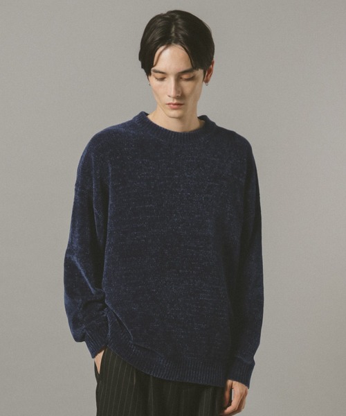 WEB限定サイズ有】オーバーサイズ/モールニットクルー（ニット