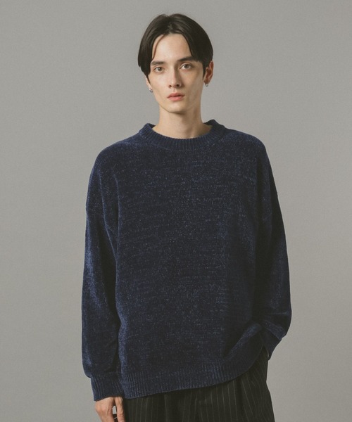 WEB限定サイズ有】オーバーサイズ/モールニットクルー（ニット