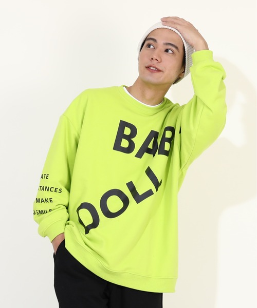 ベビードール　ブルゾン　スウェット セール親子お揃い ランダムロゴ トレーナー 9938A（スウェット