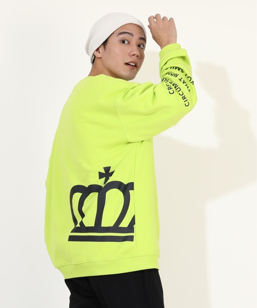 BABYDOLL（ベビードール）の「親子お揃い ランダムロゴ トレーナー 9938A（スウェット・レディース・グリーン系その他7/ブラック・XL/L/M/S）」の18枚目の写真