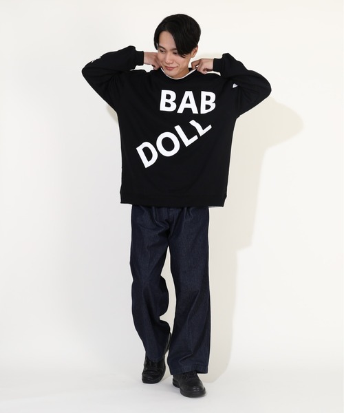 BABYDOLL（ベビードール）の「親子お揃い ランダムロゴ トレーナー 9938A（スウェット・レディース・グリーン系その他7/ブラック・XL/L/M/S）」の10枚目の写真