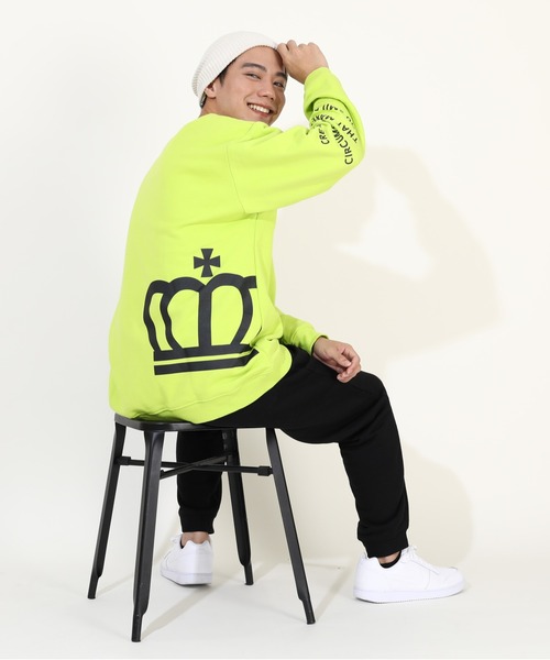 BABYDOLL（ベビードール）の「親子お揃い ランダムロゴ トレーナー 9938A（スウェット・レディース・グリーン系その他7/ブラック・XL/L/M/S）」の14枚目の写真