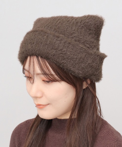 MIESROHE ミースロエ　シャギーニット帽 MIESROHE ミースロエシャギーニット帽