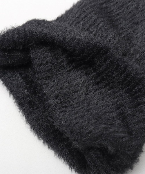 A.M.S.（エーエムエス）の「シャギーニット キャットイヤー ワッチ（ニットキャップ/ビーニー・レディース・ブラック/ホワイト/ブラウン・FREE）」の12枚目の写真