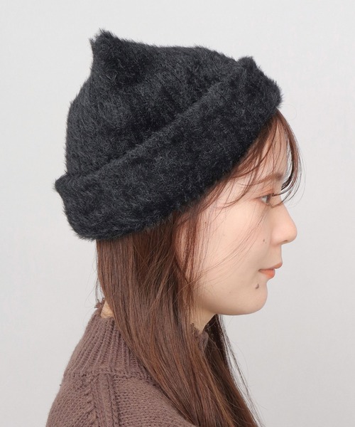 セール】シャギーニット キャットイヤー ワッチ（ニットキャップ
