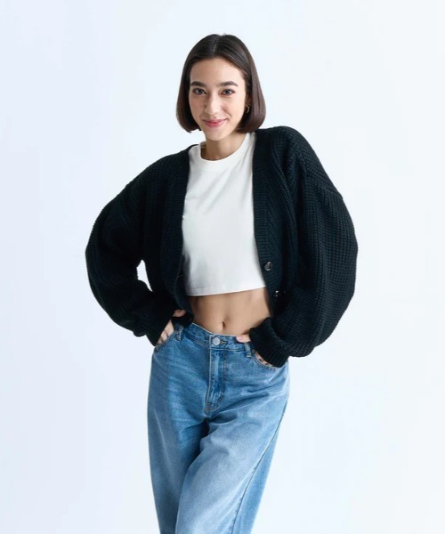 ROXY(ロキシー)の「WISH UPON THE AURORA/ロキシーショート丈カーディガン(カーディガン/ボレロ・レディース・オレンジ/ピンク/ブラック・SMALL/MEDIUM/LARGE)」の20枚目の写真