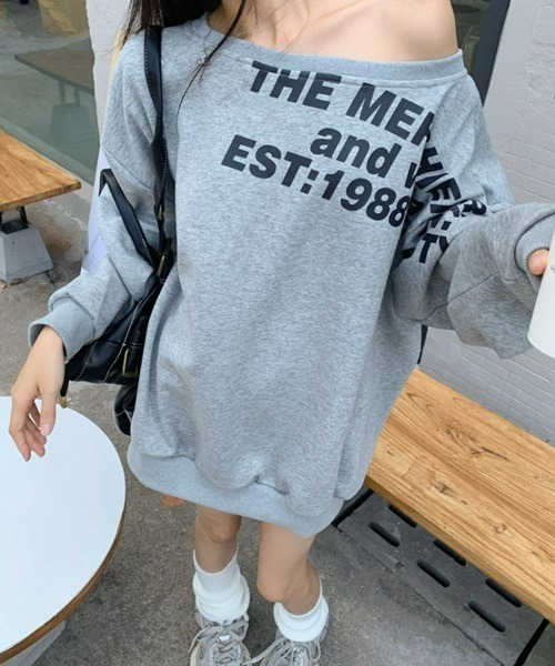 Ritomo De Ricco(リトモ・デ・リコ)の「オフショルダースウェットグラフィックPO(Tシャツ/カットソー・レディース・グレー・FREE)」の7枚目の写真