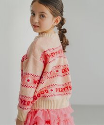 p.premier | カラフルジャガードロゴニットセーター(ニット/セーター)