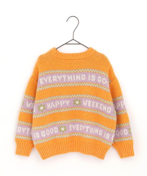  カラフルロゴ セーター セール】カラフルジャガードロゴニットセーター（ニット/セーター）｜p