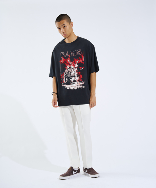 NIKE M J EMB SS TEE WHT/BLK 国内発送 NIKE(ナイキ)｜M J KOR SS TEE(M J KOR SS ティー)｜【公式通販