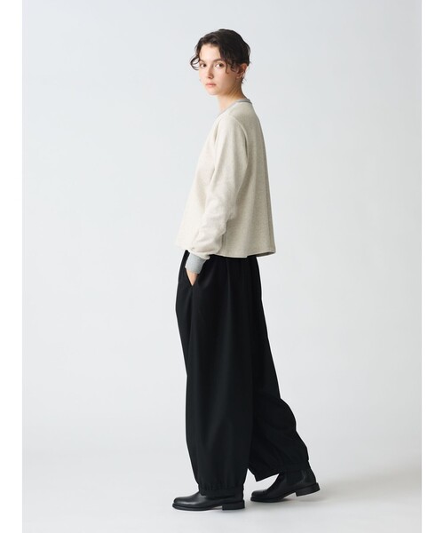 mizuiroind(ミズイロインド)の「mizuiro ind コクーンドローストリングパンツ(その他パンツ・レディース・ネイビー/ブラウン/ブラック/チャコールグレー・FREE)」の11枚目の写真
