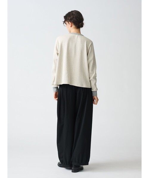 mizuiroind(ミズイロインド)の「mizuiro ind コクーンドローストリングパンツ(その他パンツ・レディース・ネイビー/ブラウン/ブラック/チャコールグレー・FREE)」の12枚目の写真