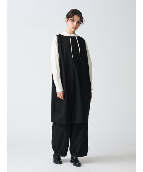 mizuiroind(ミズイロインド)の「mizuiro ind コクーンドローストリングパンツ(その他パンツ・レディース・ネイビー/ブラウン/ブラック/チャコールグレー・FREE)」の20枚目の写真
