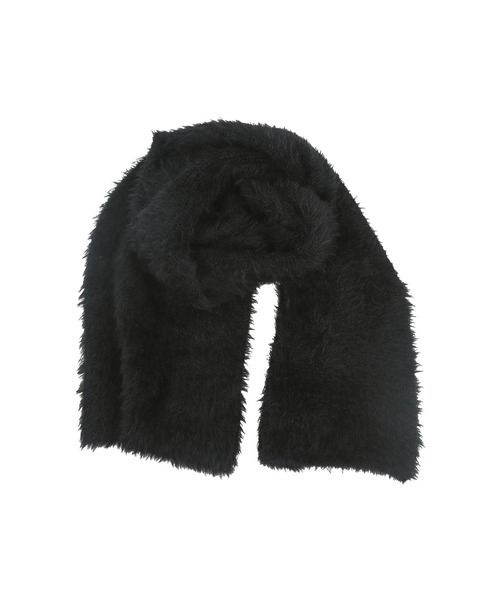 KOBE LETTUCE（コウベレタス）の「ニットシャギーマフラー（マフラー・レディース・アイボリー/ブラック/モカ/ピンク/チャコール・FREE）」の14枚目の写真