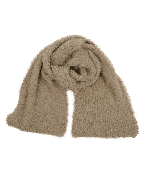 KOBE LETTUCE（コウベレタス）の「ニットシャギーマフラー（マフラー・レディース・アイボリー/ブラック/モカ/ピンク/チャコール・FREE）」の16枚目の写真