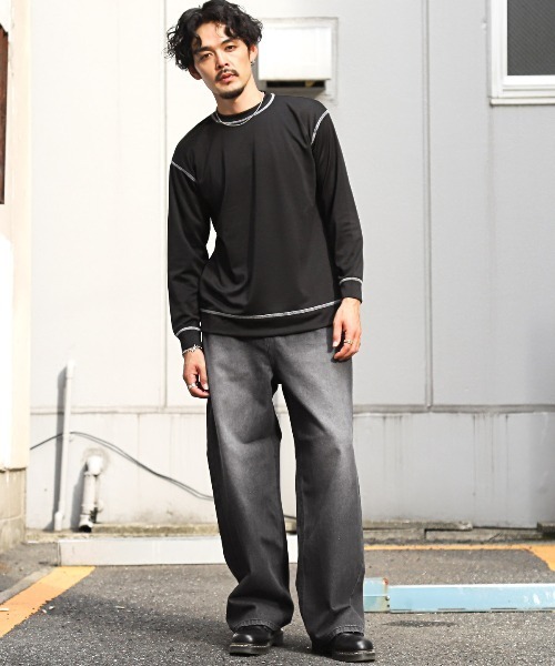 オーバーダイワイドストレートデニムパンツ(デニムパンツ オーバーダイワイドストレートデニムパンツ(デニムパンツ