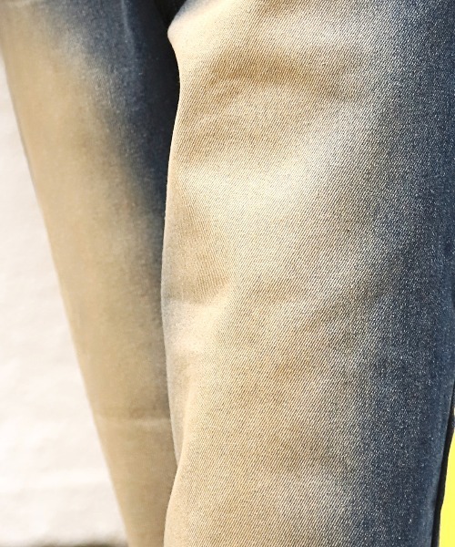 LUXSTYLE（ラグスタイル）の「オーバーダイワイドストレートデニムパンツ（デニムパンツ・メンズ・ブラック/ブラック系その他/ブルー・M/L）」の13枚目の写真