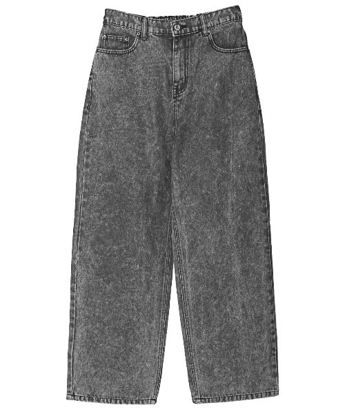 LUXSTYLE（ラグスタイル）の「オーバーダイワイドストレートデニムパンツ（デニムパンツ・メンズ・ブラック/ブラック系その他/ブルー・M/L）」の18枚目の写真