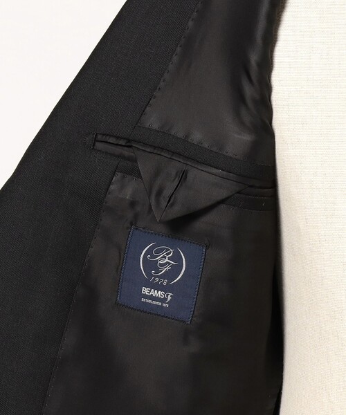 ビームスの百名品】BEAMS F EXCLUSIVE FABRIC ウール ブラックスーツ