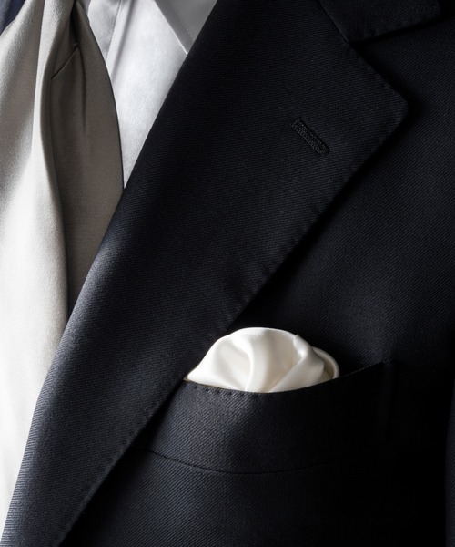 ビームスの百名品】BEAMS F EXCLUSIVE FABRIC ウール ブラックスーツ